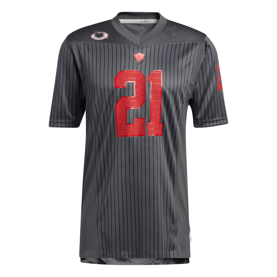 #21 NS.Wolfpack Strategy Premier Jersey Gray Stitched American College Jerseys