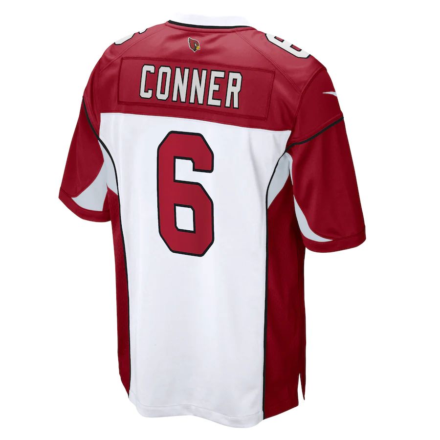 A.Cardinal #6 James Conner White Game Player Jersey Stitched American Football Jerseys