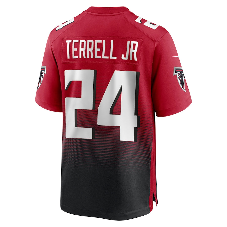 A.Falcons #24 A.J. Terrell Jr. Red Game Jersey Stitched American Football Jerseys
