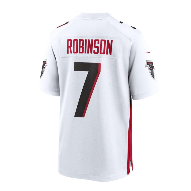 A.Falcons #7 Bijan Robinson Draft First Round Pick Game Jersey - White Stitched American Football Jerseys