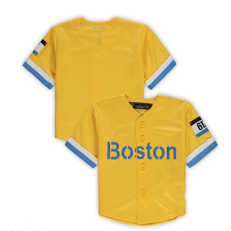 Boston Red Sox Infant City Connect Replica Jersey - Gold Baseball Jerseys