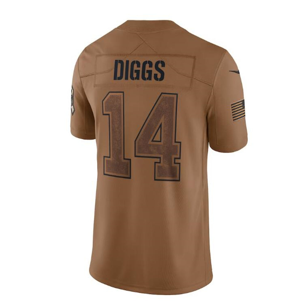 B.Bills #14 Stefon Diggs Brown 2023 Salute To Service Limited Jersey Stitched American Football Jerseys