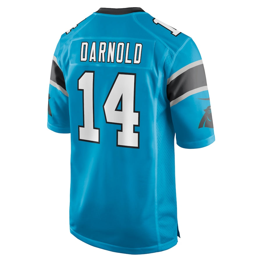 C.Panthers #14 Sam Darnold Blue Game Player Jersey Stitched American Football Jerseys