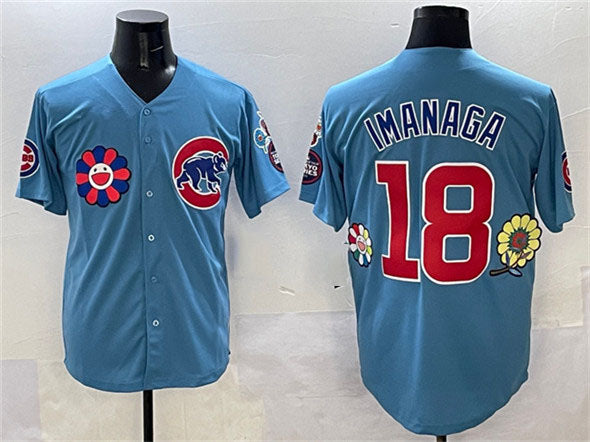 Chicago Cubs #18 Sh¨ta Imanaga Blue 2025 Tokyo Series 2nd Alternate Limited Stitched Baseball Jersey
