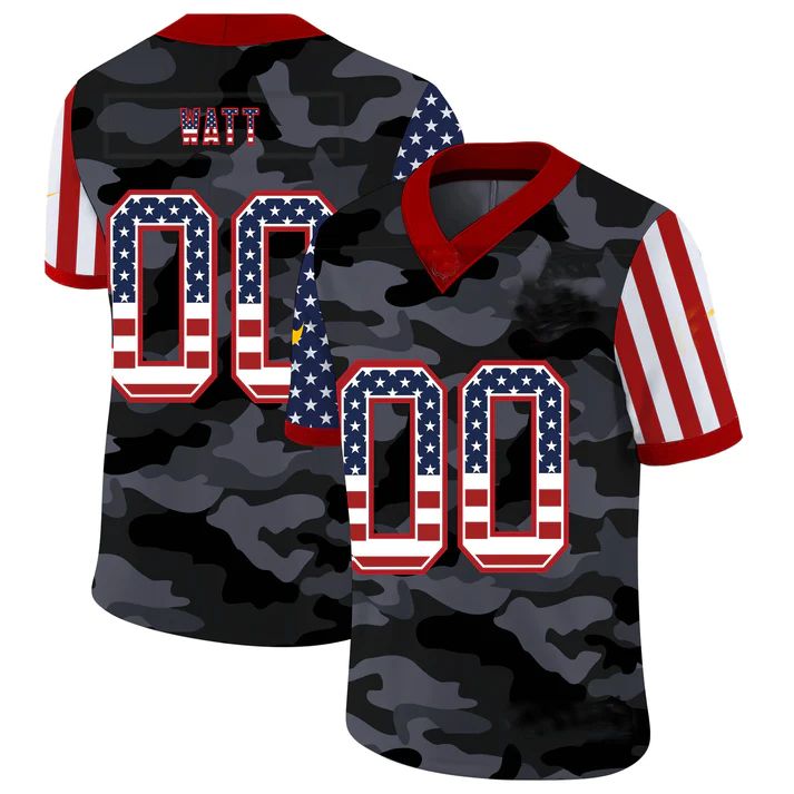 Custom P.Steelers American Team 32 and Number and Name 2020 Camo Salute to Service Limited Jersey Football Jerseys