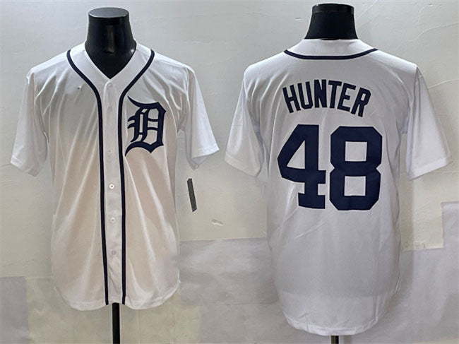 Detroit Tigers #48 Brant Hurter White Cool Base Stitched Baseball Jersey