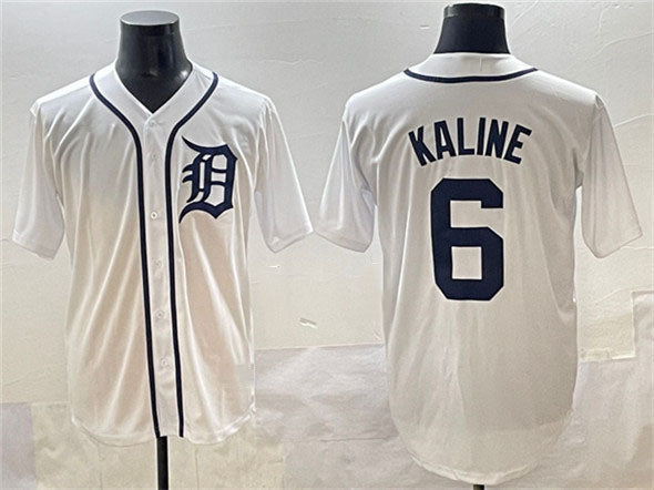 Detroit Tigers #6 Al Kaline White Cool Base Stitched Baseball Jersey