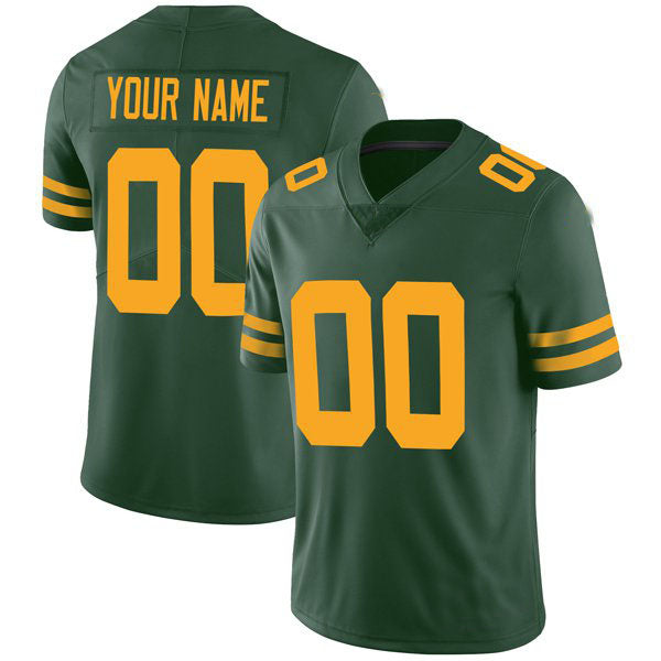Custom GB.Packers Green Stitched Vapor Limited Football Jersey