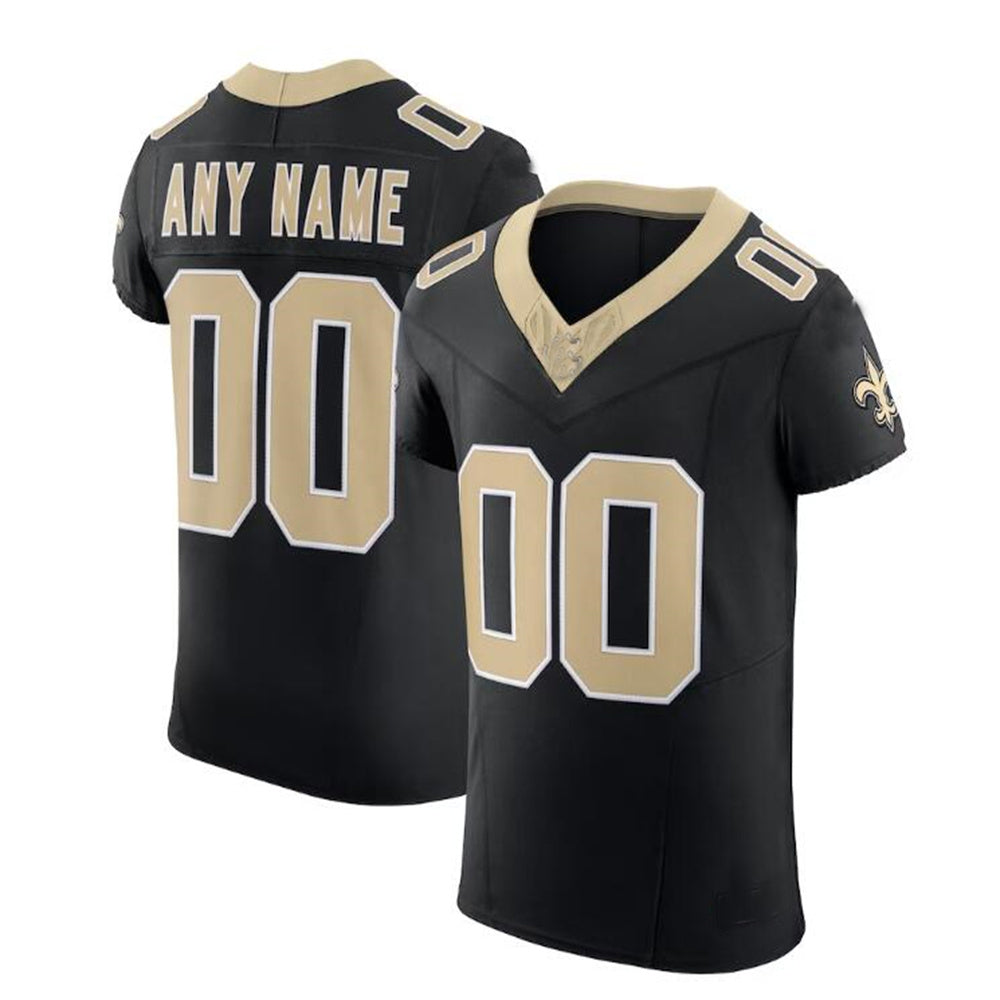Custom NO.Saints Black Vapor F.U.S.E. Elite Jersey American Stitched Jersey Football Jerseys