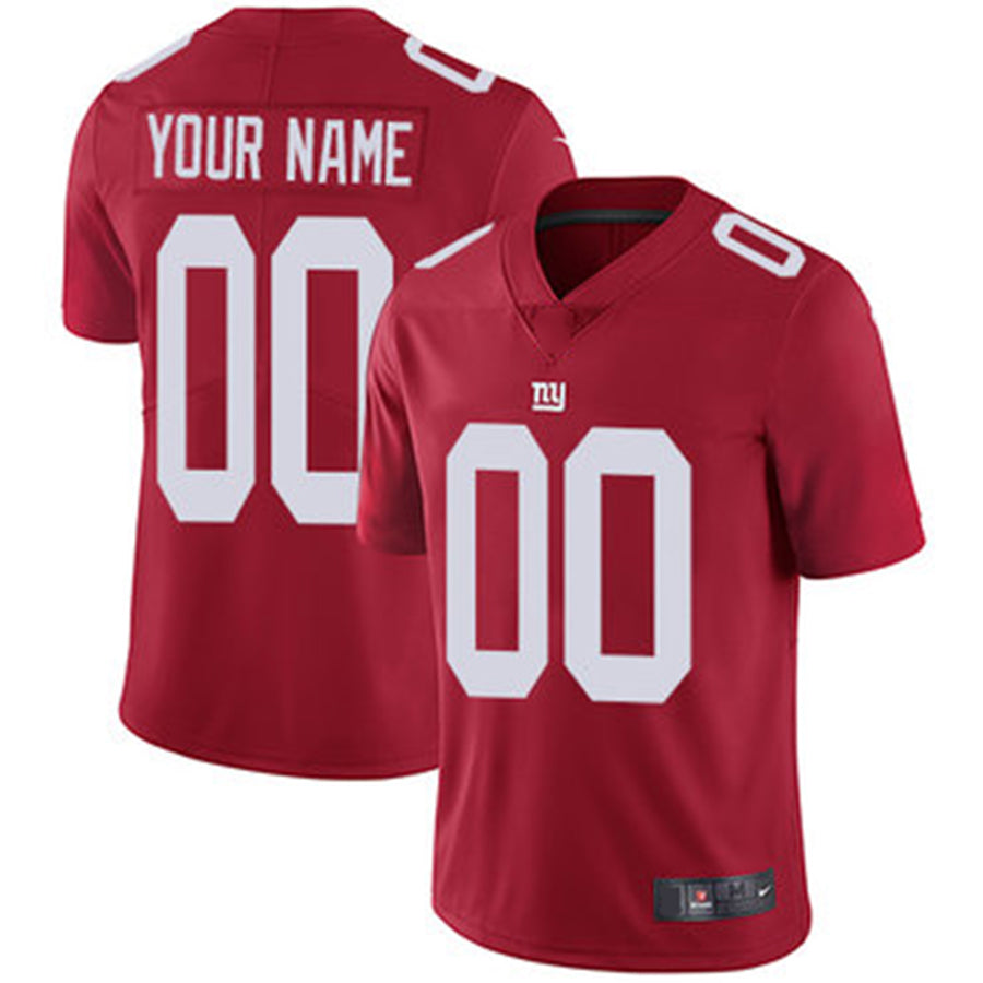 Custom NY.Giants Alternate Red Vapor Untouchable Limited Jersey Stitched American Football Jerseys