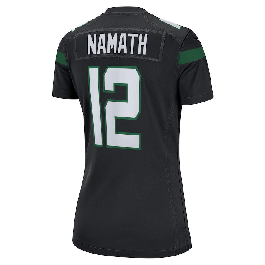 NY.Jets #12 Joe Namath Black Retired Player Jersey Stitched American Football Jerseys