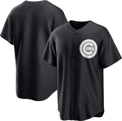 Chicago Cubs Blank Black Lights Out Limited Stitched Baseball Jersey
