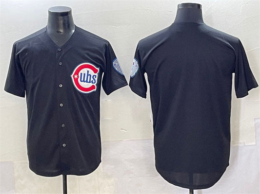 Chicago Cubs Blank Black Limited Stitched Baseball Jersey