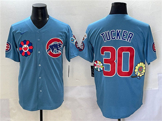 Chicago Cubs #30 Kyle Tucker Blue 2025 Tokyo Series 2nd Alternate Limited Stitched Baseball Jersey