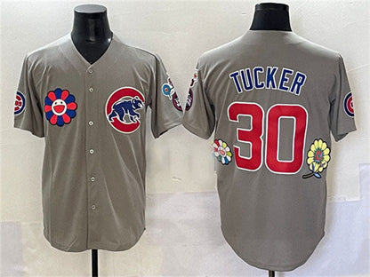 Chicago Cubs #30 Kyle Tucker Gray 2025 Tokyo Series Limited Stitched Baseball Jersey