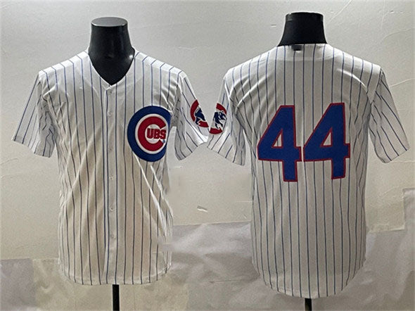 Chicago Cubs #44 Anthony Rizzo White Cool Base Stitched Baseball Jersey