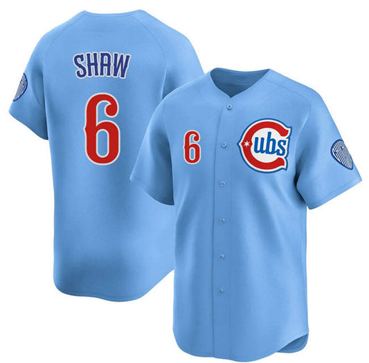 Chicago Cubs #6 Matt Shaw Blue 2024-25 2nd Alternate Limited Stitched Baseball Jersey