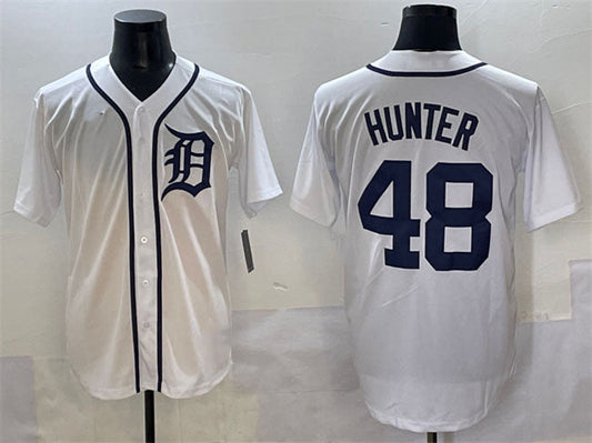 Detroit Tigers #48 Brant Hurter White Cool Base Stitched Baseball Jersey