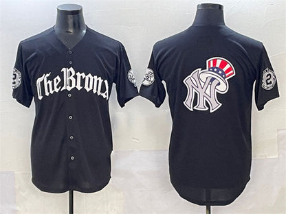 New York Yankees Team Big Logo Black 'Gothic Legacy Edition' Vapor Premier Limited Stitched Baseball Jersey