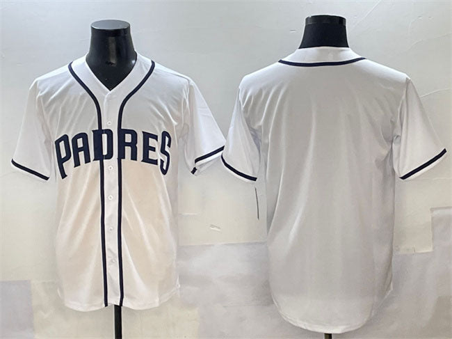 San Diego Padres Blank White Cool Base Stitched Baseball Jersey