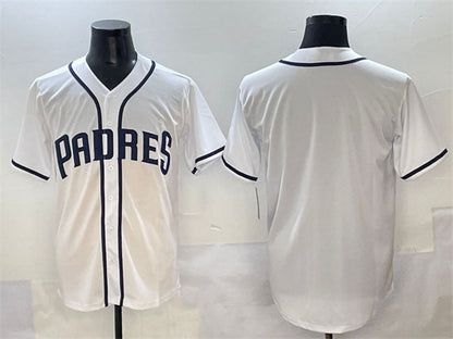 San Diego Padres Blank White Cool Base Stitched Baseball Jersey
