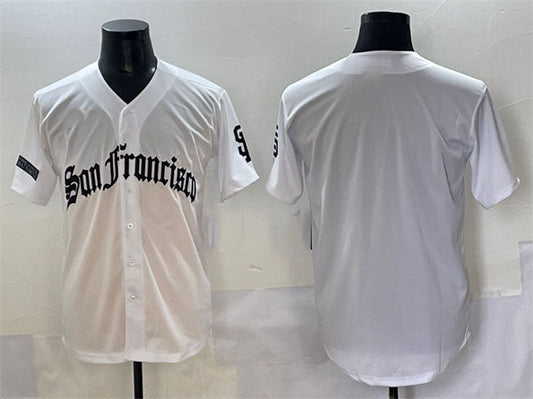 San Francisco Giants Blank White 'Gothic Fog Edition' Vapor Premier Limited Stitched Baseball Jersey