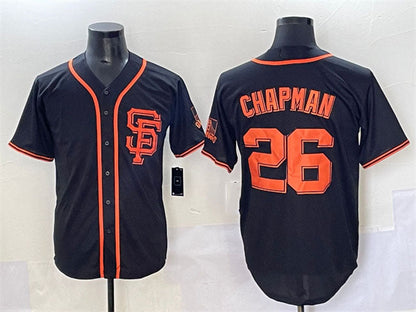 San Francisco Giants #26 Matt Chapman Black Cool Base Stitched Baseball Jersey