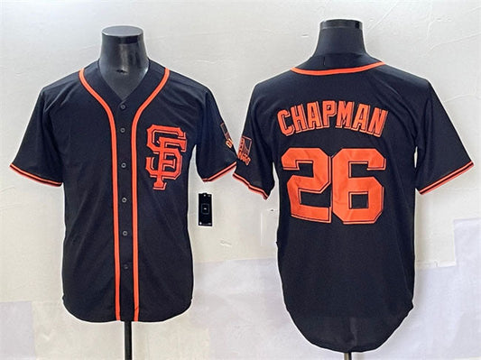 San Francisco Giants #26 Matt Chapman Black Cool Base Stitched Baseball Jersey