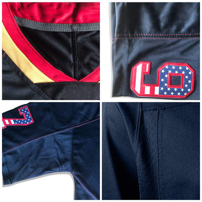 Custom A.Cardinal Men American Black USA Flag Fashion Vapor Limited Stitched Football Jersey