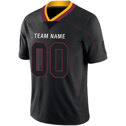 Custom W.Football Team Stitched American Football Jerseys Personalize Birthday Gifts Black Jersey